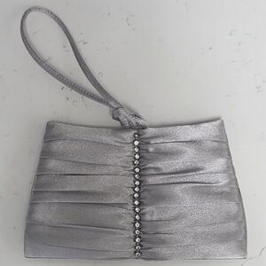 Silver Wristlet Purse